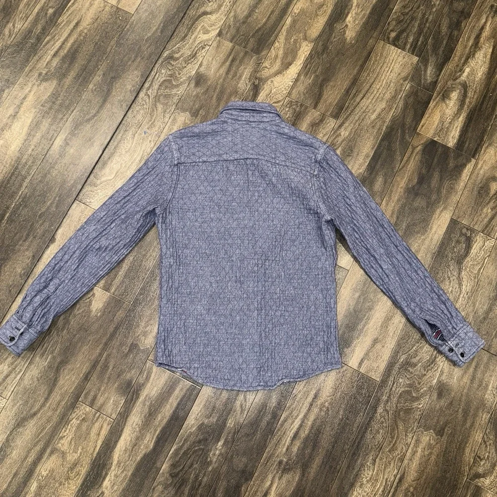 Levi Strauss & Co Modern Fit  Button Down Quilted Shirt Jacket Blue Size Small‎